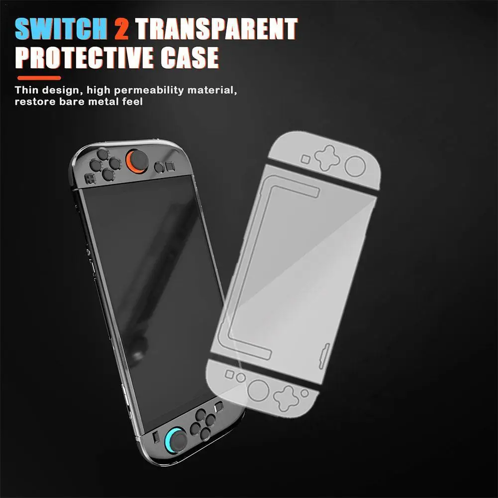 For Nintendo Switch 2 Transparent Crystal Case Anti-fall Anti-scratch Full Protection Split Installation Protective Shell 
For Nintendo Switch 2 Transparent Crystal Case Anti-fall Anti-scratch Full Protection Split Installation Protective Shell