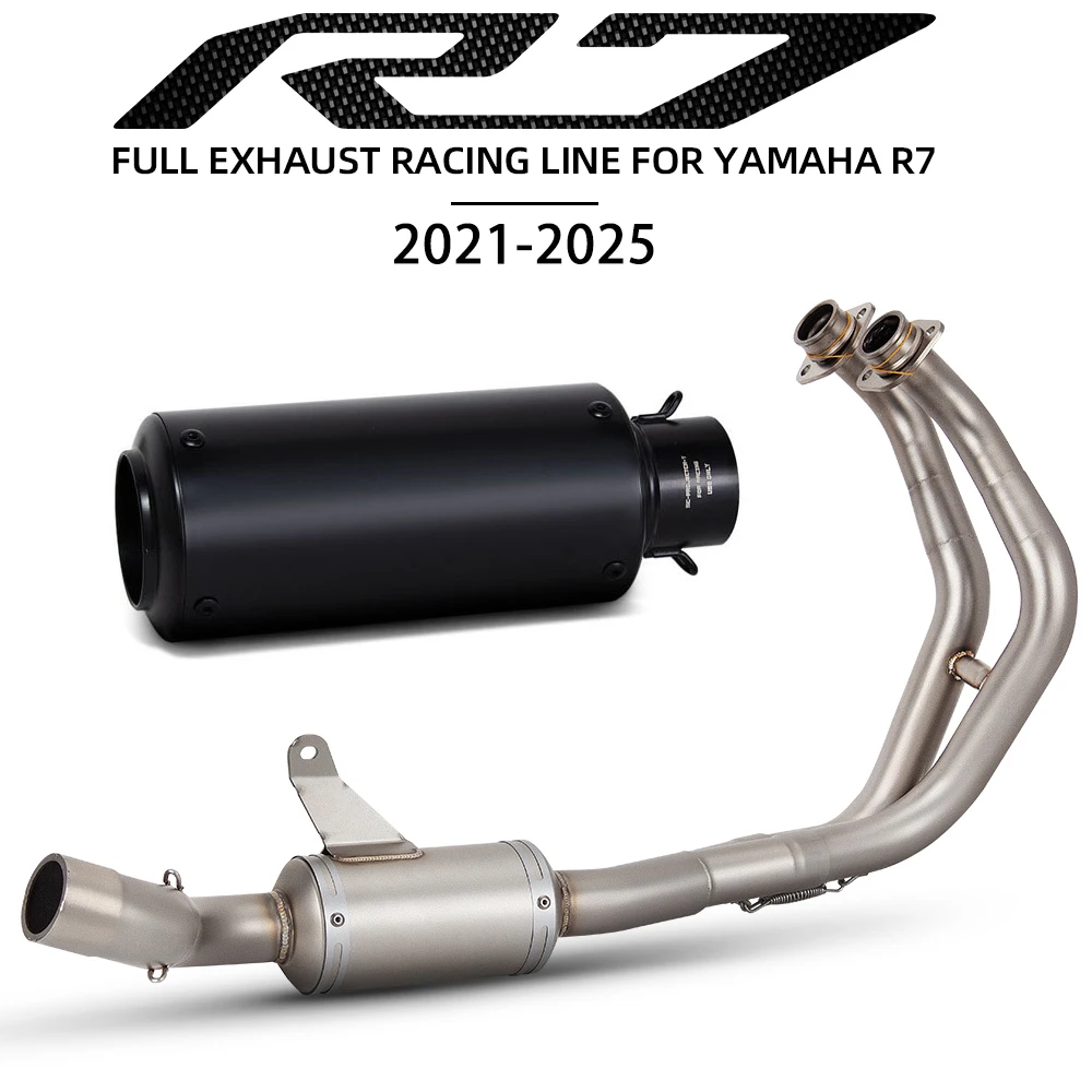 Motorcycle Exhaust Full System Kit Manifold Headers Pipe Project Muffler For Yamaha YZF-R7 2021-2025 MT07 FZ07 XSR700 2014-2024
Motorcycle Exhaust Full System Kit Manifold Headers Pipe Project Muffler For Yamaha YZF-R7 2021-2025 MT07 FZ07 XSR700 2014-2024