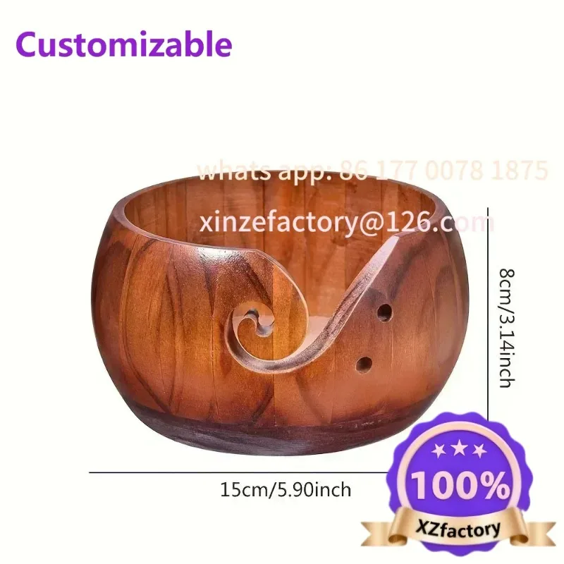 Customizable 1pc Wooden Wool Textile Wool Storage Bowl Round Wooden Organizer Knitted Crochet Wool Storage
Customizable 1pc Wooden Wool Textile Wool Storage Bowl Round Wooden Organizer Knitted Crochet Wool Storage