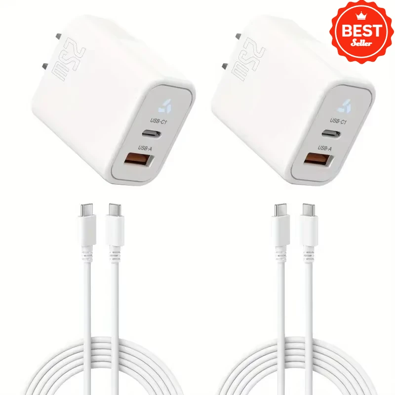 PD 25W Fast USB C Wall Charger with Light 2 Port Power Adapter with 6ft USBC Cable for IPhone 15/15 Pro/15 Pro Max/iPad Pro
PD 25W Fast USB C Wall Charger with Light 2 Port Power Adapter with 6ft USBC Cable for IPhone 15/15 Pro/15 Pro Max/iPad Pro