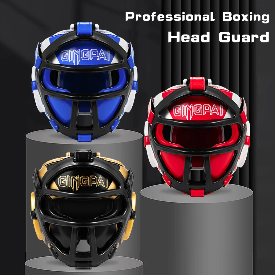 Muay Thai Martial Taekwondo Kids/adults Face mask helmet Muay Sparring Equipment Protector New Training Head Arts Boxing Helmet
Muay Thai Martial Taekwondo Kids/adults Face mask helmet Muay Sparring Equipment Protector New Training Head Arts Boxing Helmet