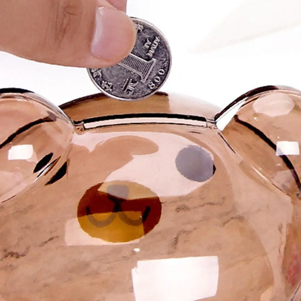 Transparent Kindergarten Manage Funds Fun Childhood Cartoon Bear Cartoon Saving Box Birthday Gifts Bear Piggy Bank Kids Toys 
Transparent Kindergarten Manage Funds Fun Childhood Cartoon Bear Cartoon Saving Box Birthday Gifts Bear Piggy Bank Kids Toys