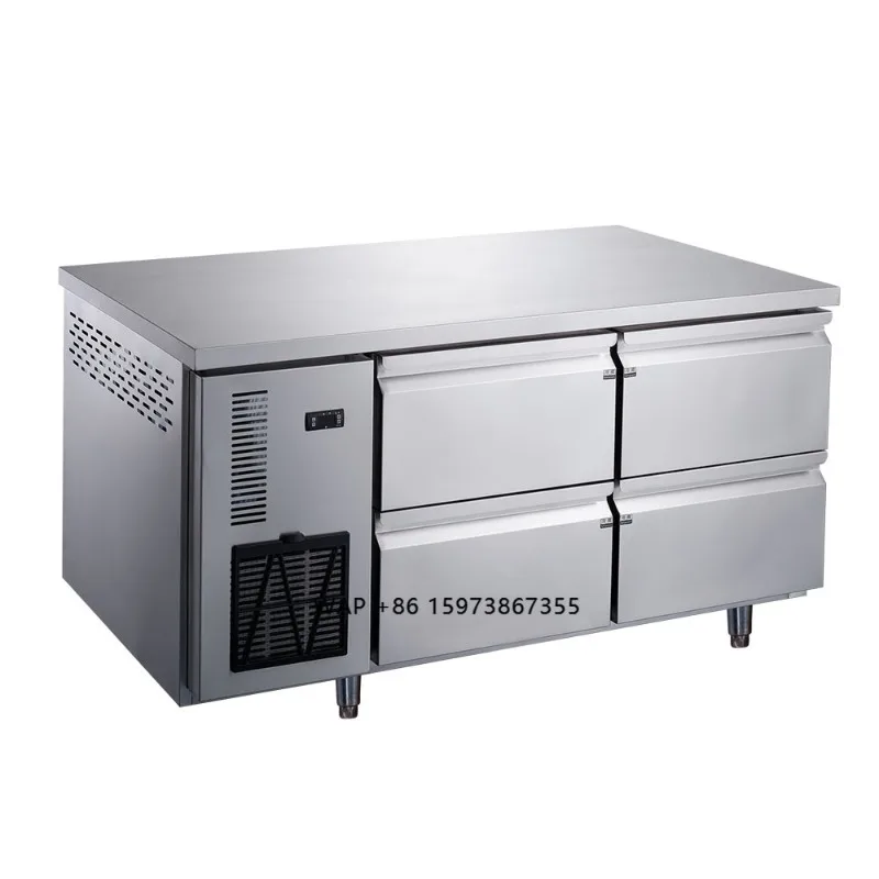 New Design Air Cooling Stainless Steel Chiller Counter Workbench Refrigerator Drawer Work Bench Fridge for Commercial Kitchen
New Design Air Cooling Stainless Steel Chiller Counter Workbench Refrigerator Drawer Work Bench Fridge for Commercial Kitchen