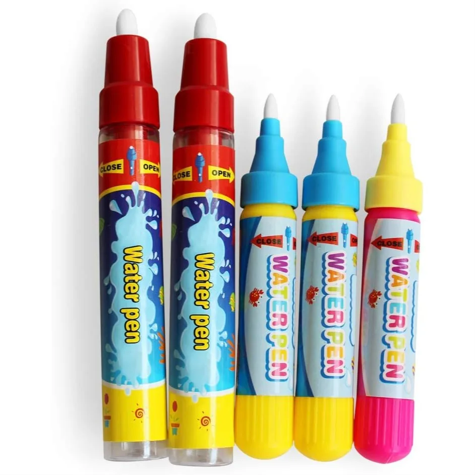 5Pcs Water Doodle Pens for Aqua Drawing Mat and Book - Replacement Pens with Water Fill
5Pcs Water Doodle Pens for Aqua Drawing Mat and Book - Replacement Pens with Water Fill
