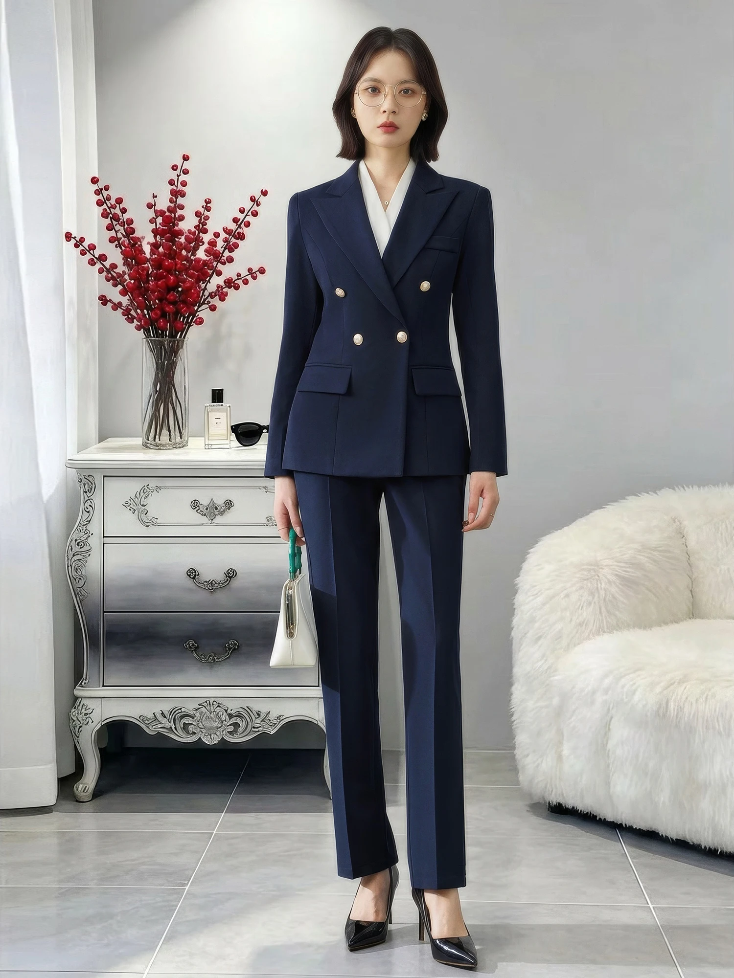 Double-Breasted Suit Jaet Women's Profional Career Interview Workwear Flared Pants Formal Outfit Set Commute Sle Polye...
Double-Breasted Suit Jaet Women's Profional Career Interview Workwear Flared Pants Formal Outfit Set Commute Sle Polye...