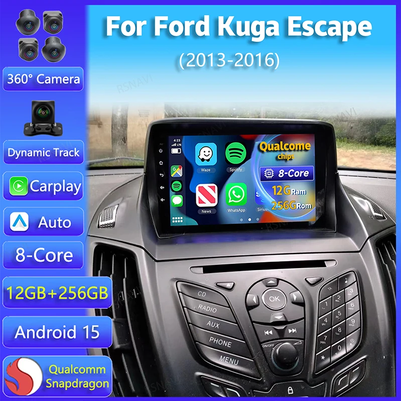 Android 15 Carplay Auto For Ford Kuga Escape 2013 2014 2015 2016 Multimedia Car Radio Navigation Player Head Unit WIFI+4G Stereo
Android 15 Carplay Auto For Ford Kuga Escape 2013 2014 2015 2016 Multimedia Car Radio Navigation Player Head Unit WIFI+4G Stereo