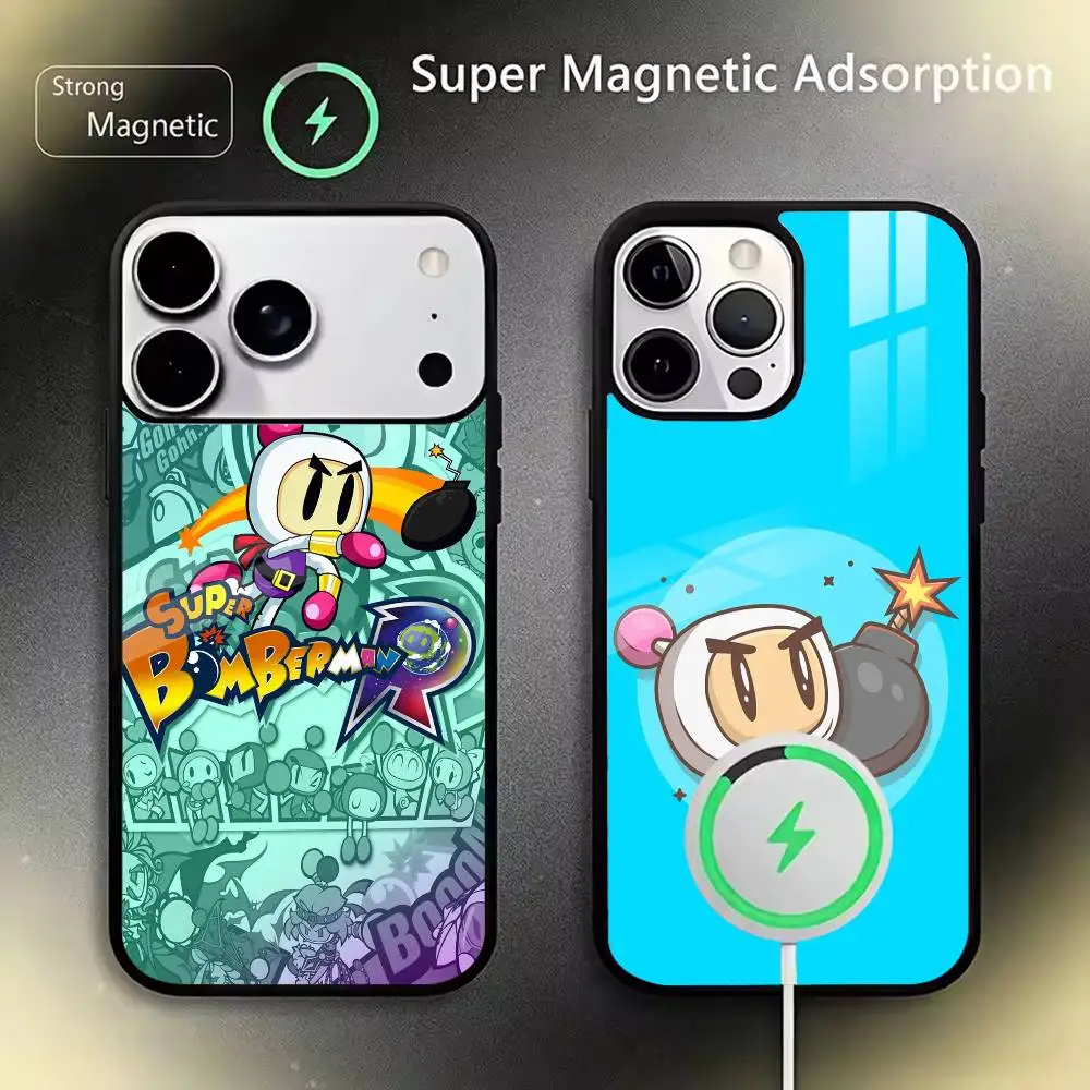Game-B-Bomberman Wireless charging phone case compatible with iPhone 17/16/15/14/13/12/11
Game-B-Bomberman Wireless charging phone case compatible with iPhone 17/16/15/14/13/12/11