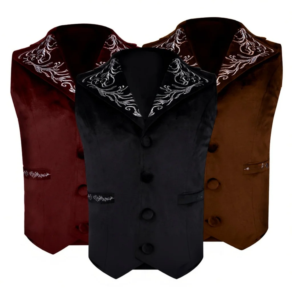 Cool Medieval Steam Punk Velvet Men's Vest Halloween Costume Fashionable Polyester Material Unbranded G24 Spring
Cool Medieval Steam Punk Velvet Men's Vest Halloween Costume Fashionable Polyester Material Unbranded G24 Spring