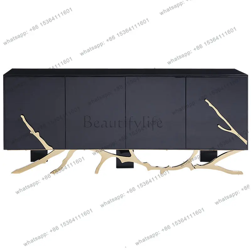 Postmodern simple light luxury entrance foyer cabinet American Italian living room storage decorative cabinet
Postmodern simple light luxury entrance foyer cabinet American Italian living room storage decorative cabinet
