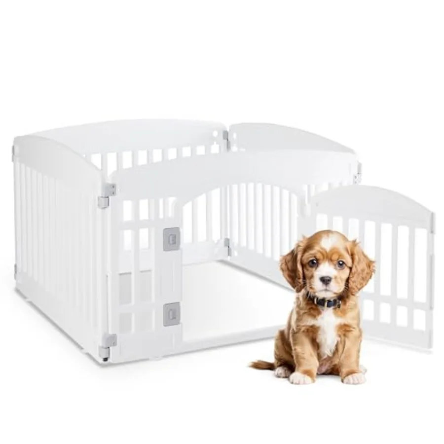 4 Panel Dog Playpen 24 Exercise Puppy Playpen with Door Safe Secure Folding and Portable Pet Playpen for Indoor and Outdoor Use
4 Panel Dog Playpen 24 Exercise Puppy Playpen with Door Safe Secure Folding and Portable Pet Playpen for Indoor and Outdoor Use