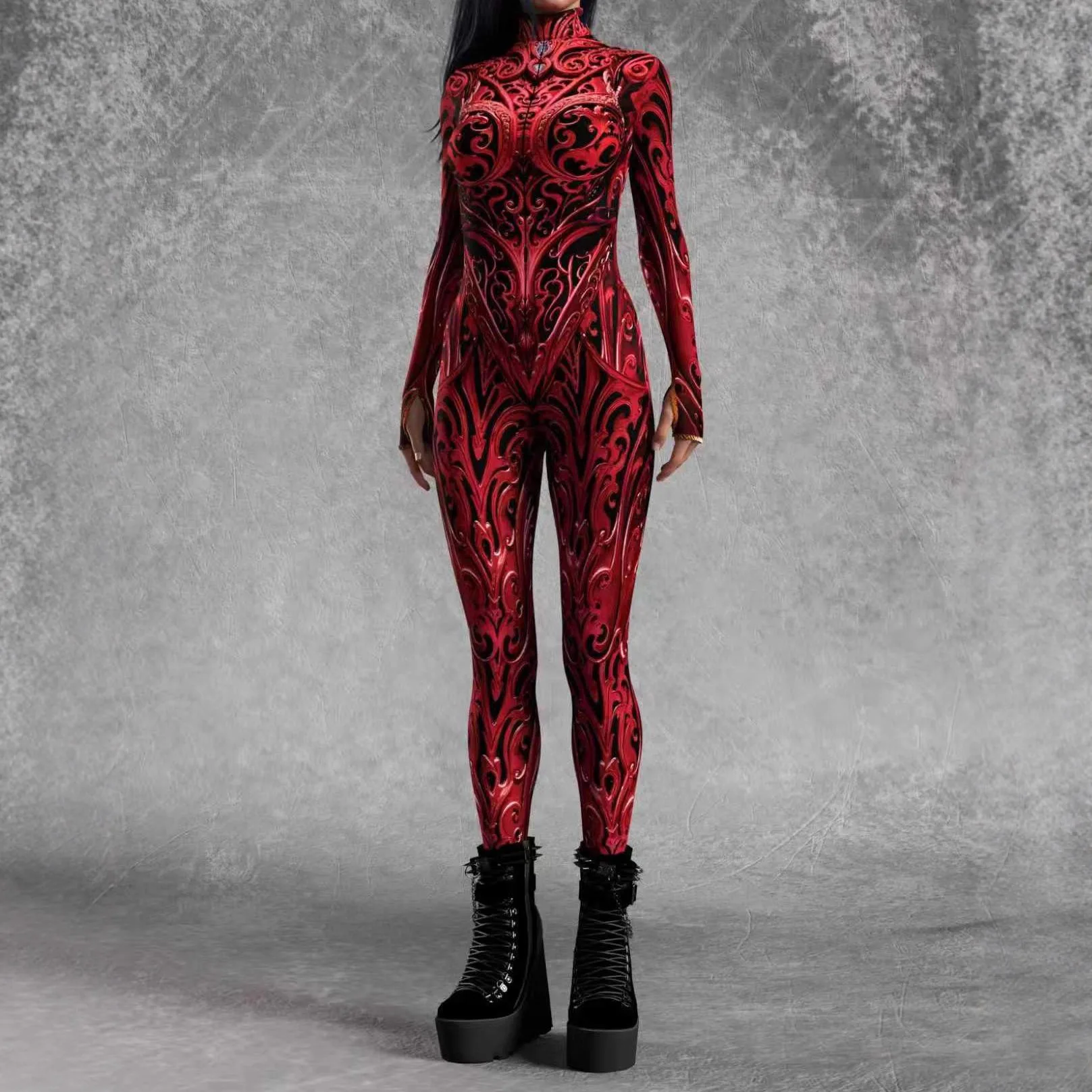 Women Halloween Sexy Art Painting Tights Bodysuit Carnival Party Cosplay Costume Stage Dance Performance Aerial Yoga Wear
Women Halloween Sexy Art Painting Tights Bodysuit Carnival Party Cosplay Costume Stage Dance Performance Aerial Yoga Wear
