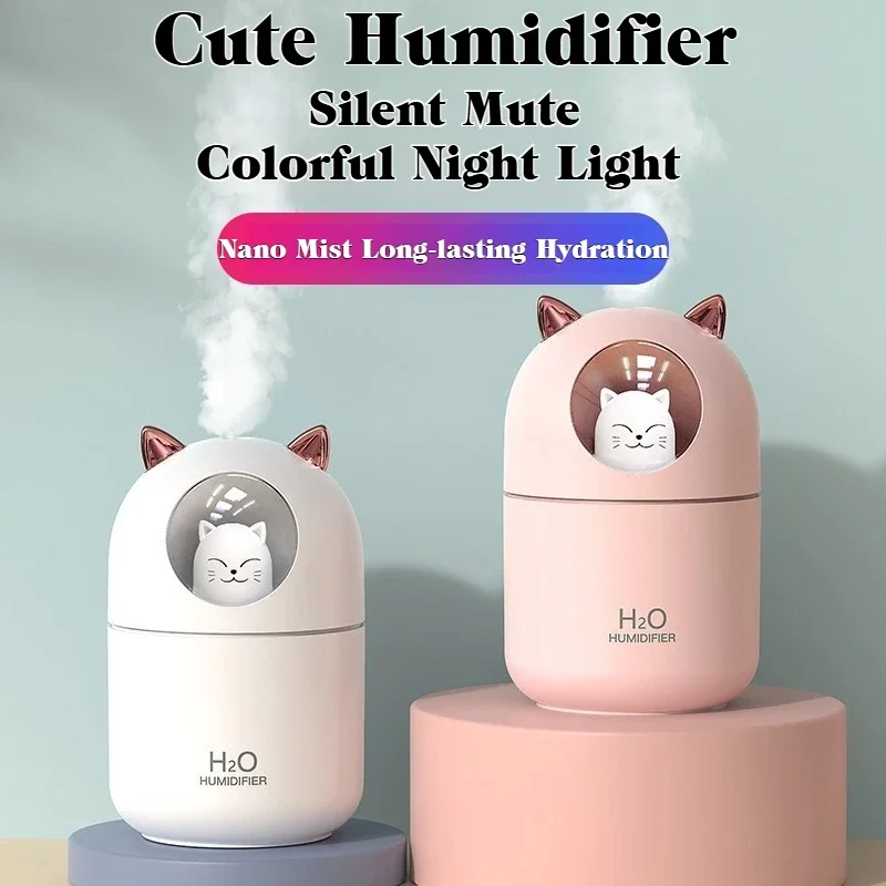 Mini 300ML USB Cat Humidifier Aroma Oil Diffuser Ultra Silent Household Bedroom Car Air Purifier with Cool Mist Light
Mini 300ML USB Cat Humidifier Aroma Oil Diffuser Ultra Silent Household Bedroom Car Air Purifier with Cool Mist Light
