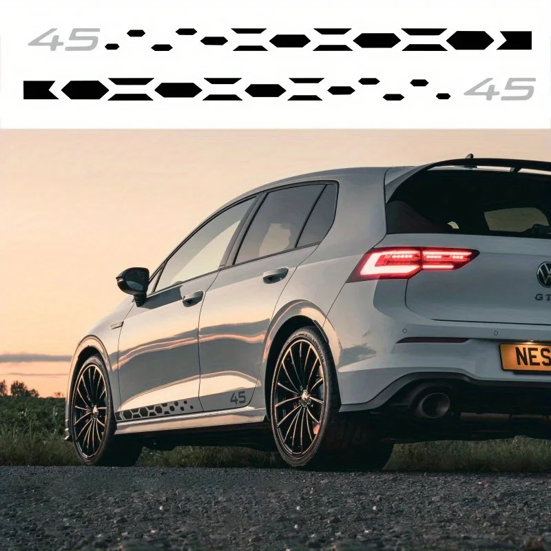 Наклейка на боковую юбку двери автомобиля для Volkswagen VW Golf 8 MK8 GTI R, виниловая пленка в полоску, наклейка, автостайлинг, тюнинг, внешние аксессуары
Наклейка на боковую юбку двери автомобиля для Volkswagen VW Golf 8 MK8 GTI R, виниловая пленка в полоску, наклейка, автостайлинг, тюнинг, внешние аксессуары