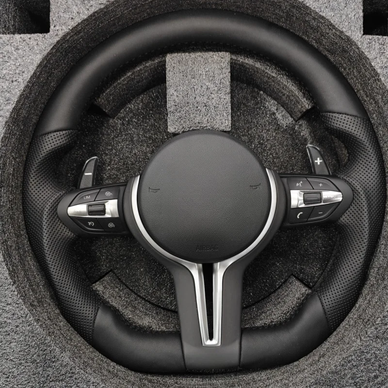 Genuine Leather Steering Wheel Fit For BMW F20 F22 F23 F30 F32 F33 F36 F31 F07 F10 F11 F18 with Shift Paddles Steering Wheel
Genuine Leather Steering Wheel Fit For BMW F20 F22 F23 F30 F32 F33 F36 F31 F07 F10 F11 F18 with Shift Paddles Steering Wheel