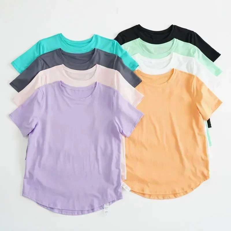 Lemon Class Fit Crew Neck T-Shirt Hip Length Short Sleeve Sweat-wicking Yoga Shirts Breathable Running Soild Tops Quick-drying
Lemon Class Fit Crew Neck T-Shirt Hip Length Short Sleeve Sweat-wicking Yoga Shirts Breathable Running Soild Tops Quick-drying