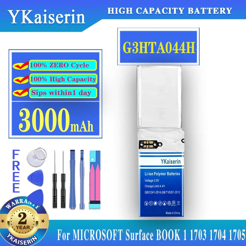 Tablet Battery For Microsoft Surface Book 2 1835 Discrete Graphics Version, 1832 Centralized Graphics Version15''Screen 3000mAh
Tablet Battery For Microsoft Surface Book 2 1835 Discrete Graphics Version, 1832 Centralized Graphics Version15''Screen 3000mAh