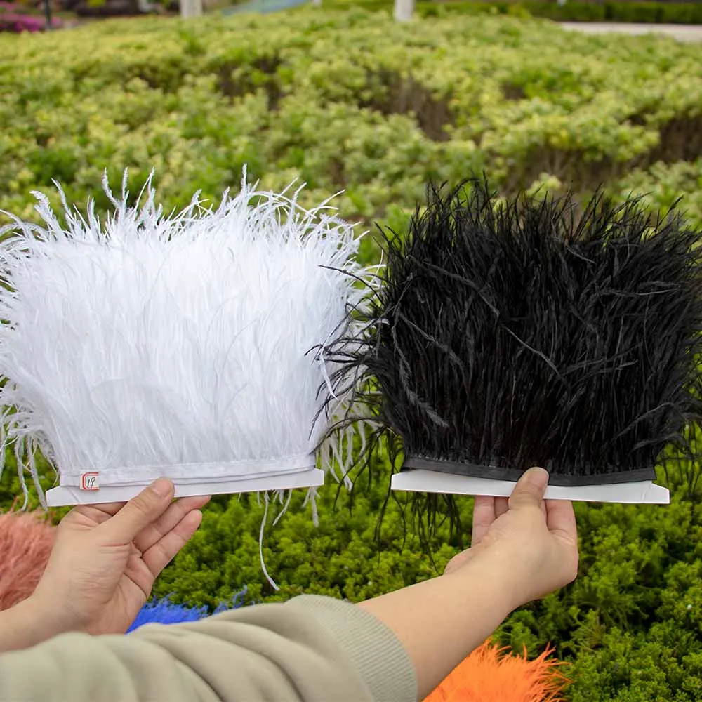 Customized Ostrich Feather Ribbon Trim 1M 8-10cm for Bridal Wedding Accessories DIY Sewing Making Supply Party Dress Decor
Customized Ostrich Feather Ribbon Trim 1M 8-10cm for Bridal Wedding Accessories DIY Sewing Making Supply Party Dress Decor