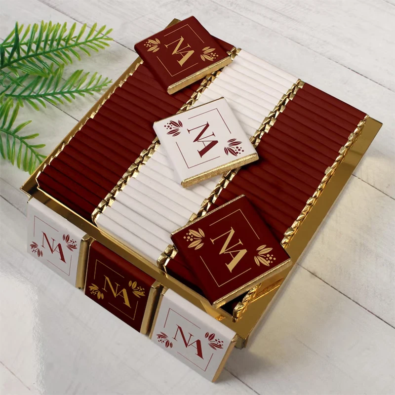 Personalized 50pcs Wedding Chocolate Favors Packing Papers Custom Engagement Label Stickers for Wedding Party Chocolate Deco
Personalized 50pcs Wedding Chocolate Favors Packing Papers Custom Engagement Label Stickers for Wedding Party Chocolate Deco