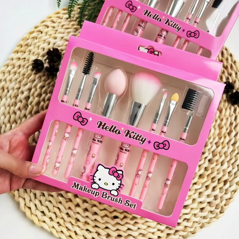 New model Kawaii hello kitty anime peripheral makeup brush set cute cartoon brushes ladies
New model Kawaii hello kitty anime peripheral makeup brush set cute cartoon brushes ladies
