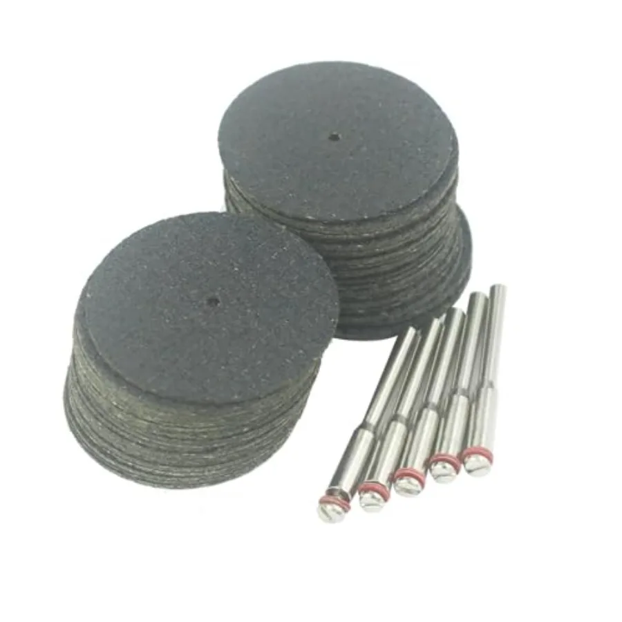 40 Pcs Resin Cut Off Discs - 1-1/2'' Fiberglass Reinforced Cutting Wheel Discs with 5 Pcs Mandrel fits Rotary Tools for Cutting
40 Pcs Resin Cut Off Discs - 1-1/2'' Fiberglass Reinforced Cutting Wheel Discs with 5 Pcs Mandrel fits Rotary Tools for Cutting