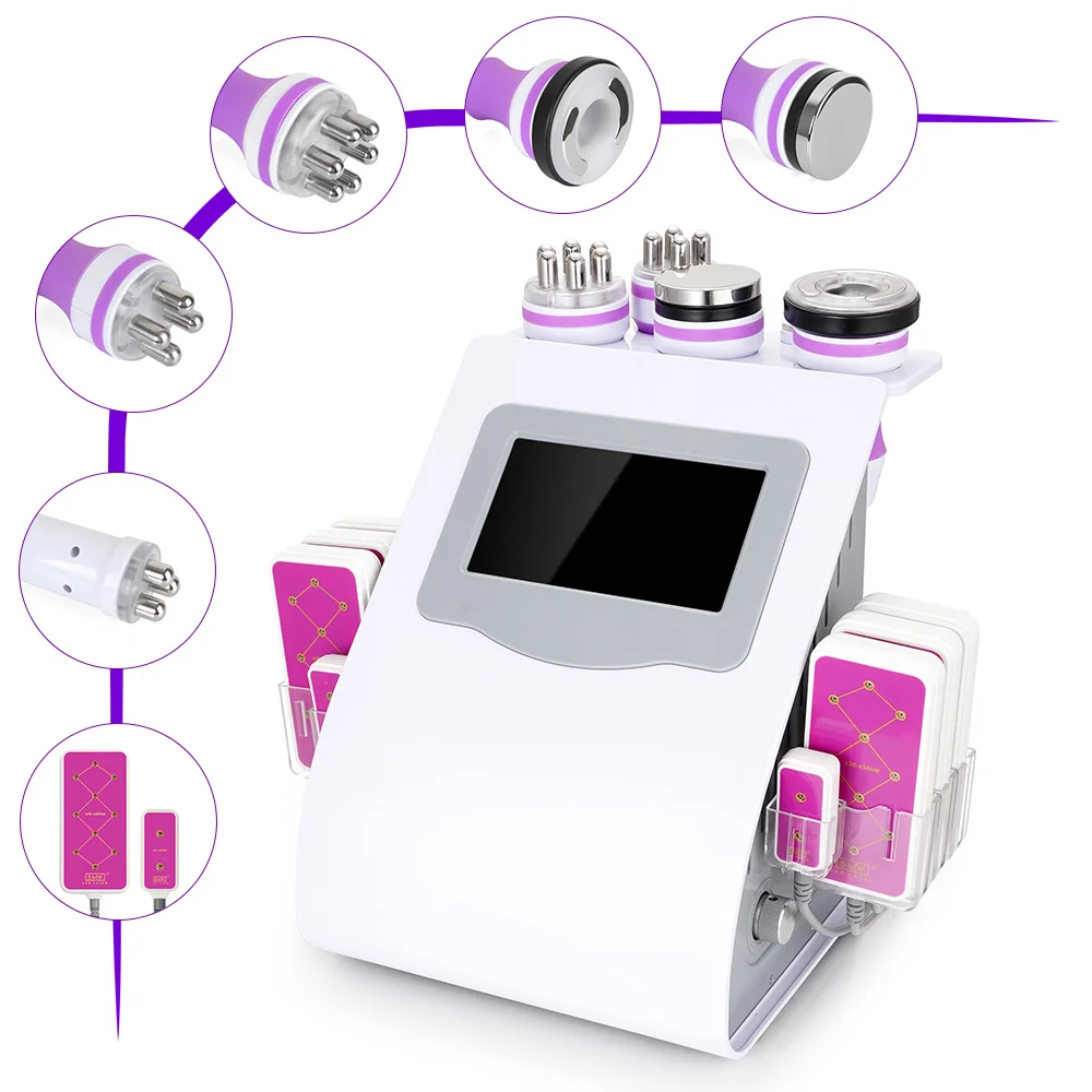 6 in 1 40K Vacuum Lipo Ultrasonic Cavitation Radio Frequency Multipolar RF Body Slimming Machine Skin Lifting Tighten Anti-wrink
6 in 1 40K Vacuum Lipo Ultrasonic Cavitation Radio Frequency Multipolar RF Body Slimming Machine Skin Lifting Tighten Anti-wrink