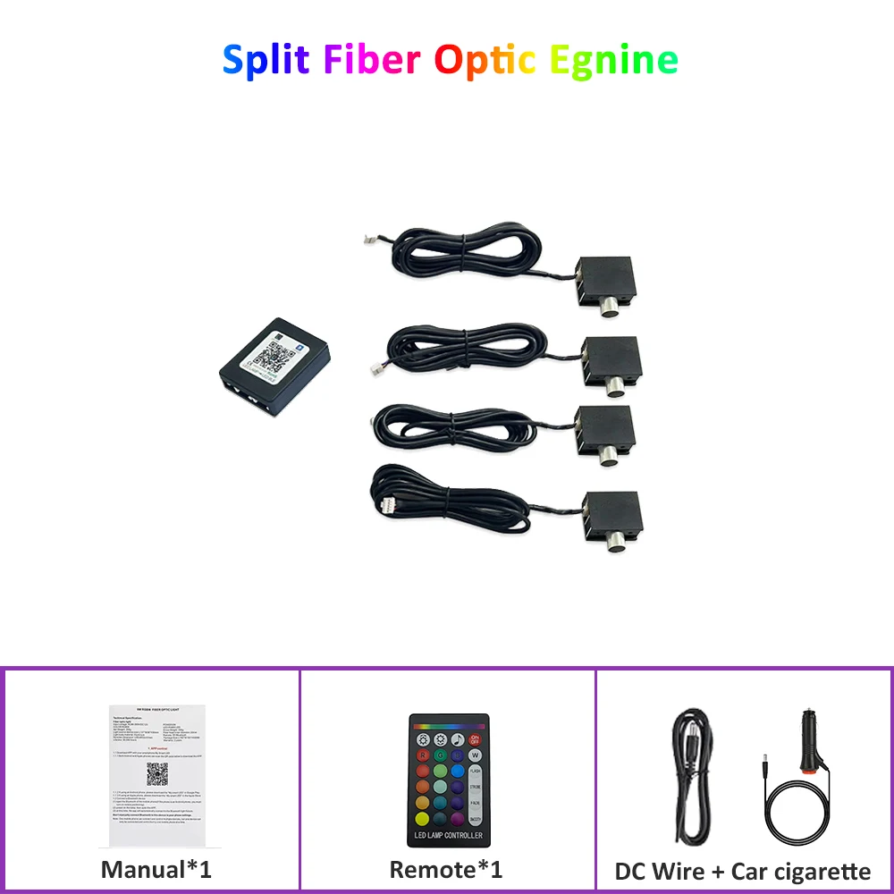 Split-Zone 4-Port Starlight Engine for Car Headliner Kit Truck Interior Decoration
Split-Zone 4-Port Starlight Engine for Car Headliner Kit Truck Interior Decoration