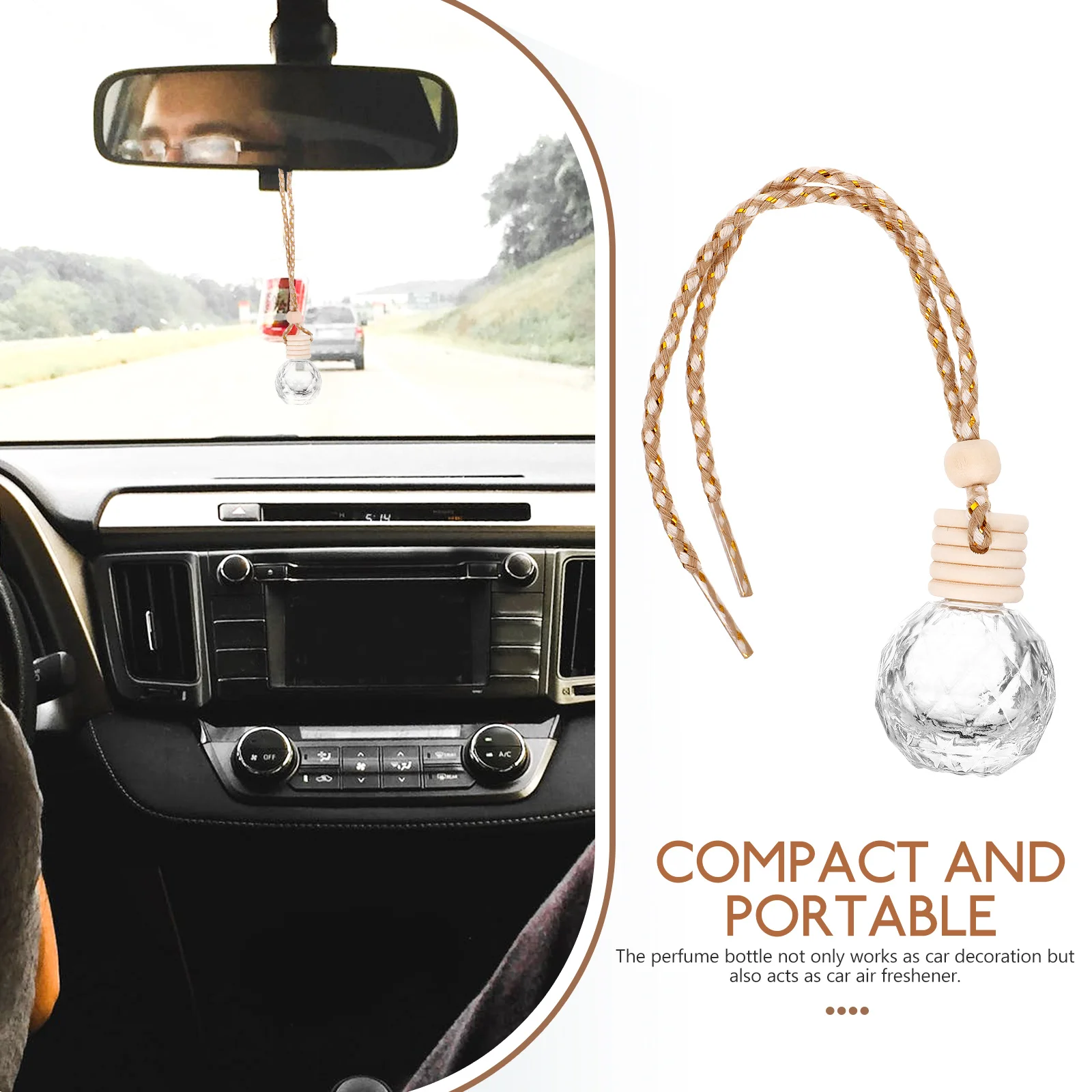 6pcs Perfume Bottle Diffuser Ball 10ML Car Hanging Essential Oil Aromatherapy Pendant Stylish Design Long Lasting Fragrance 
6pcs Perfume Bottle Diffuser Ball 10ML Car Hanging Essential Oil Aromatherapy Pendant Stylish Design Long Lasting Fragrance