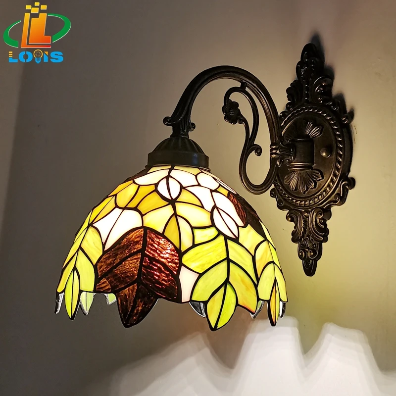 Tiffany Wall Lamp 8 Inch Leaf Glass Mirror Front Lamp Bedroom Bedside, Balcony, Corridor, Hotel, Restaurant Alloy Siding
Tiffany Wall Lamp 8 Inch Leaf Glass Mirror Front Lamp Bedroom Bedside, Balcony, Corridor, Hotel, Restaurant Alloy Siding