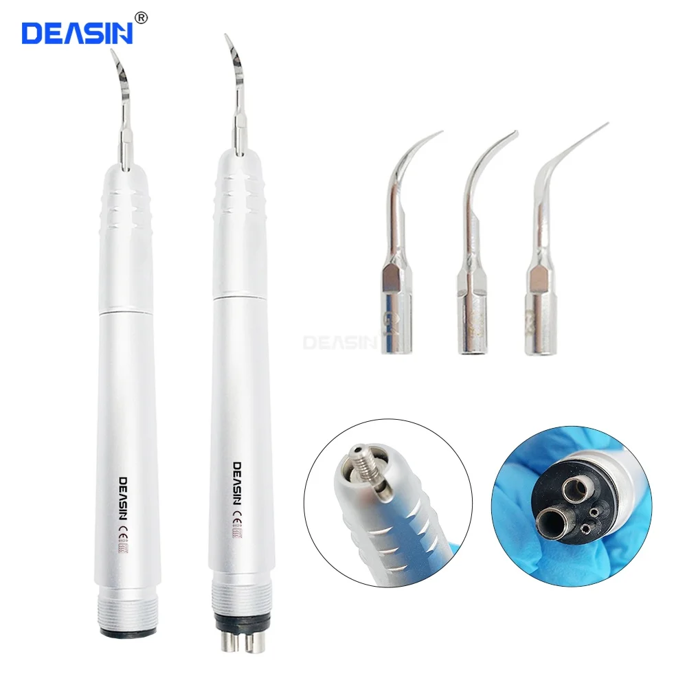 Dental with 3 Tips Ultrasonic Air Scaler Tooth Calculus Remover Cleaning Tool Handpiece Whiten Tooth Cleaner
Dental with 3 Tips Ultrasonic Air Scaler Tooth Calculus Remover Cleaning Tool Handpiece Whiten Tooth Cleaner