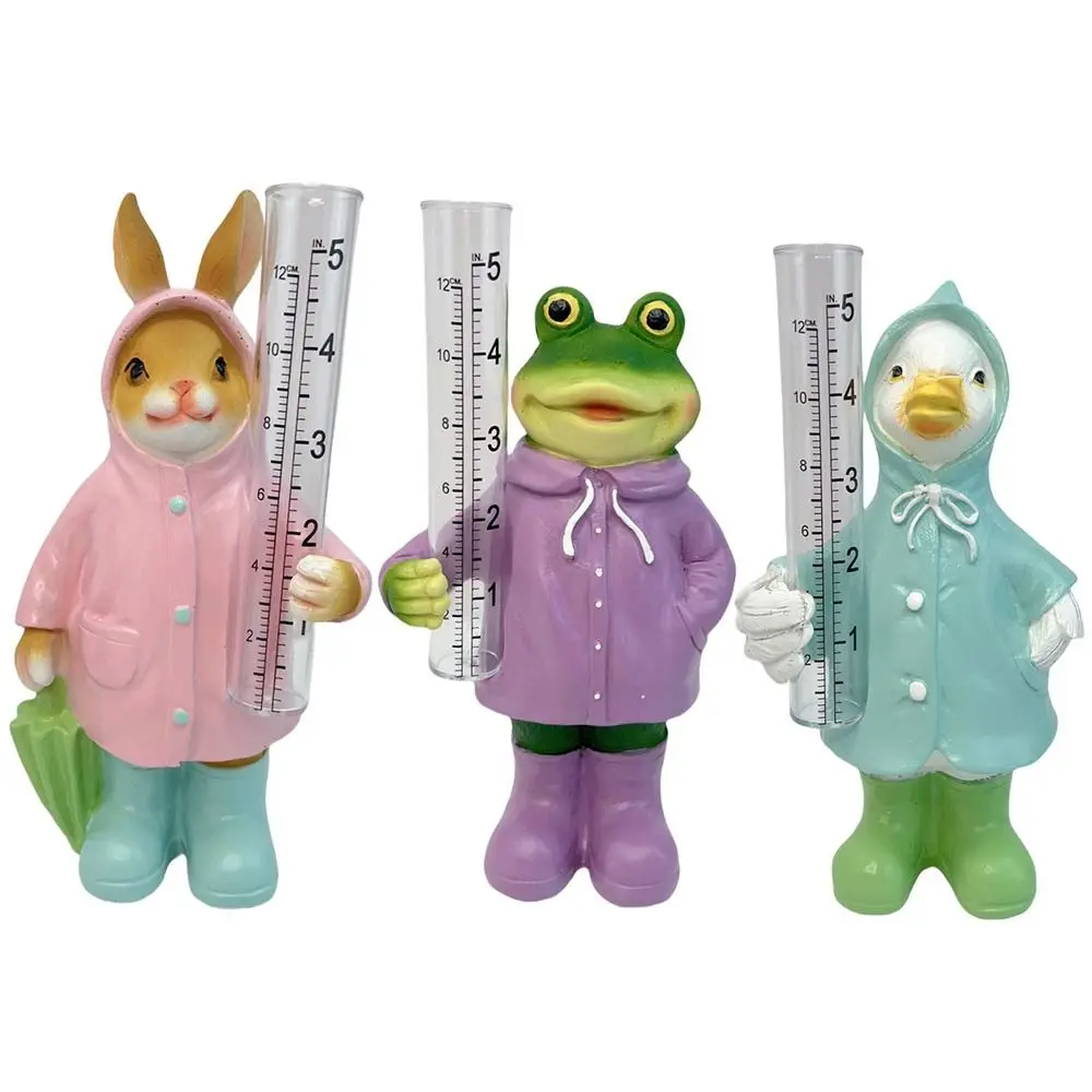Waterproof Resin Animal Rain Gauge Easy To Read Plastic Tube Rabbit Outdoor Ornaments Garden Decor Hand Painted
Waterproof Resin Animal Rain Gauge Easy To Read Plastic Tube Rabbit Outdoor Ornaments Garden Decor Hand Painted