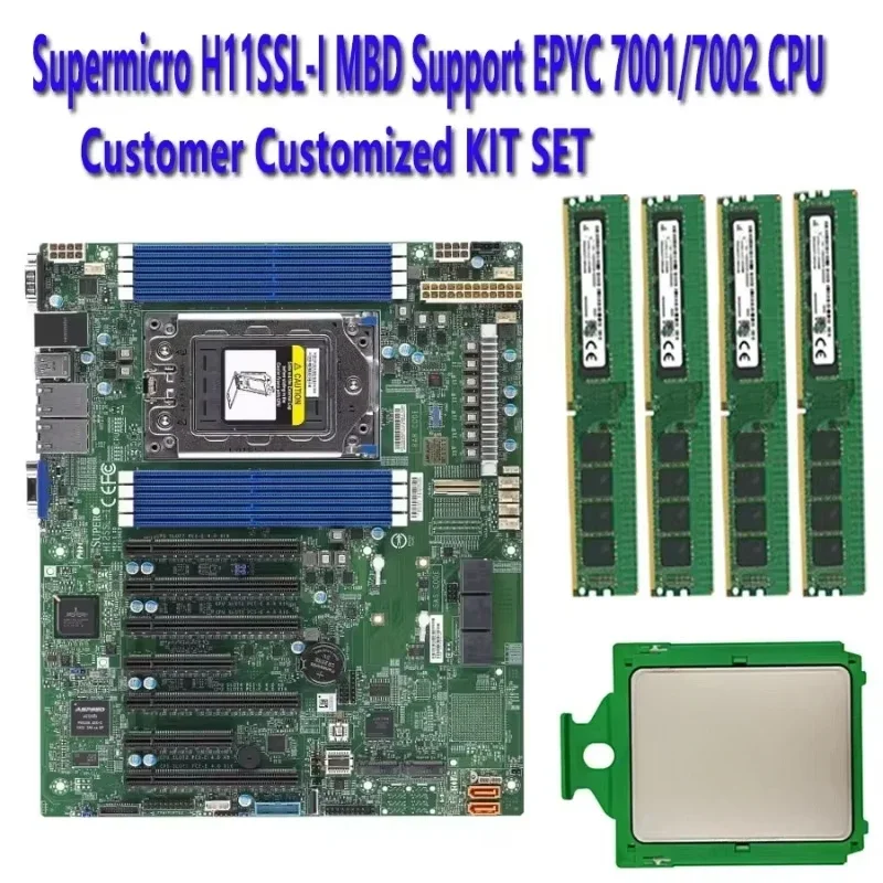Серверная материнская плата H11SSL-i Rev 2.0 / EPYC 7261 7251 7371 7301 7281 735P 7451 7401 740P 7601 7551 7501 755P 7551P Процессор Processo
Серверная материнская плата H11SSL-i Rev 2.0 / EPYC 7261 7251 7371 7301 7281 735P 7451 7401 740P 7601 7551 7501 755P 7551P Процессор Processo