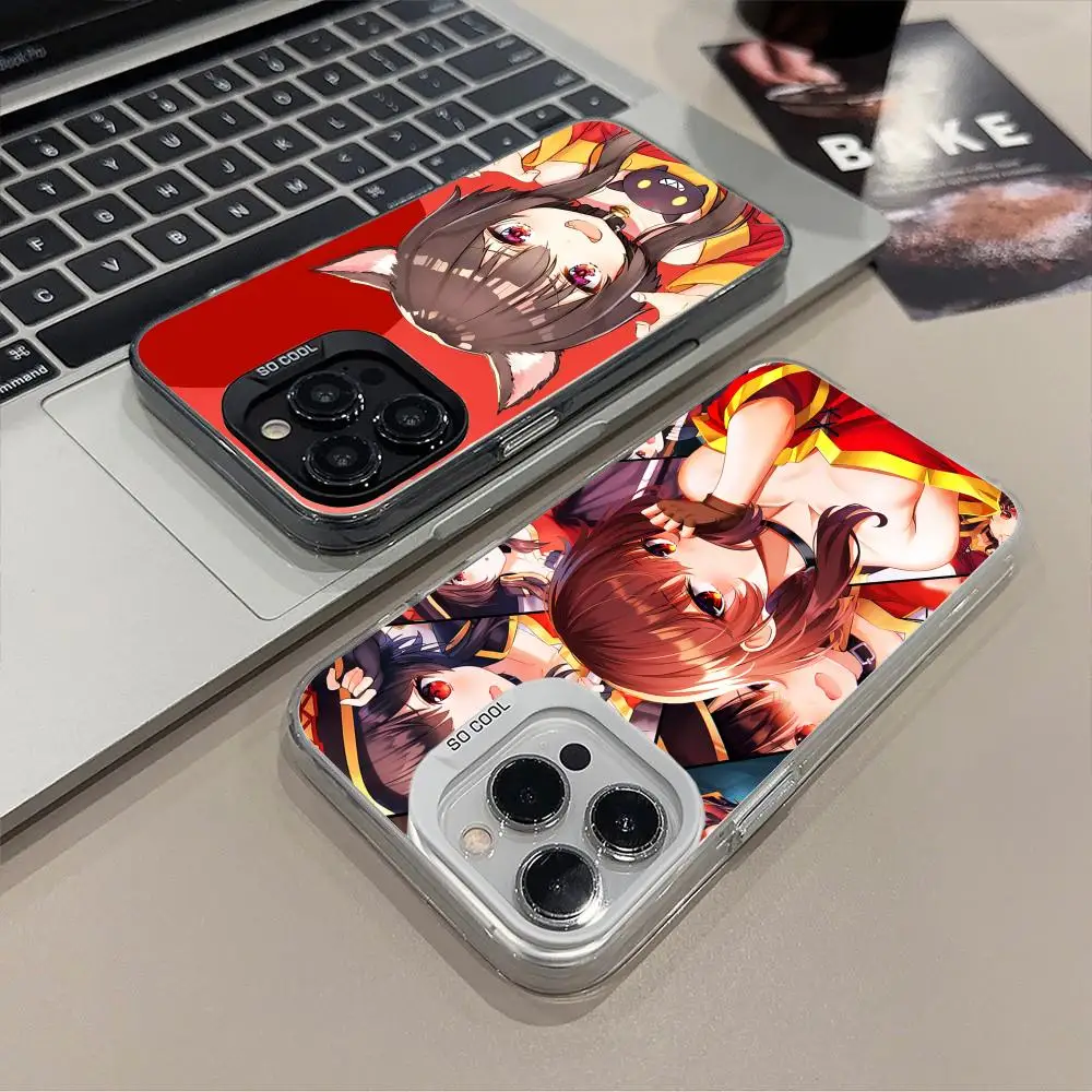 Чехол для мобильного телефона Konosuba Megumin для iPhone 17, 16, 15, 14, 13, 12, 11 X XR XS 8 7 Pro Max Plus, полупрозрачный цветной защитный чехол
Чехол для мобильного телефона Konosuba Megumin для iPhone 17, 16, 15, 14, 13, 12, 11 X XR XS 8 7 Pro Max Plus, полупрозрачный цветной защитный чехол