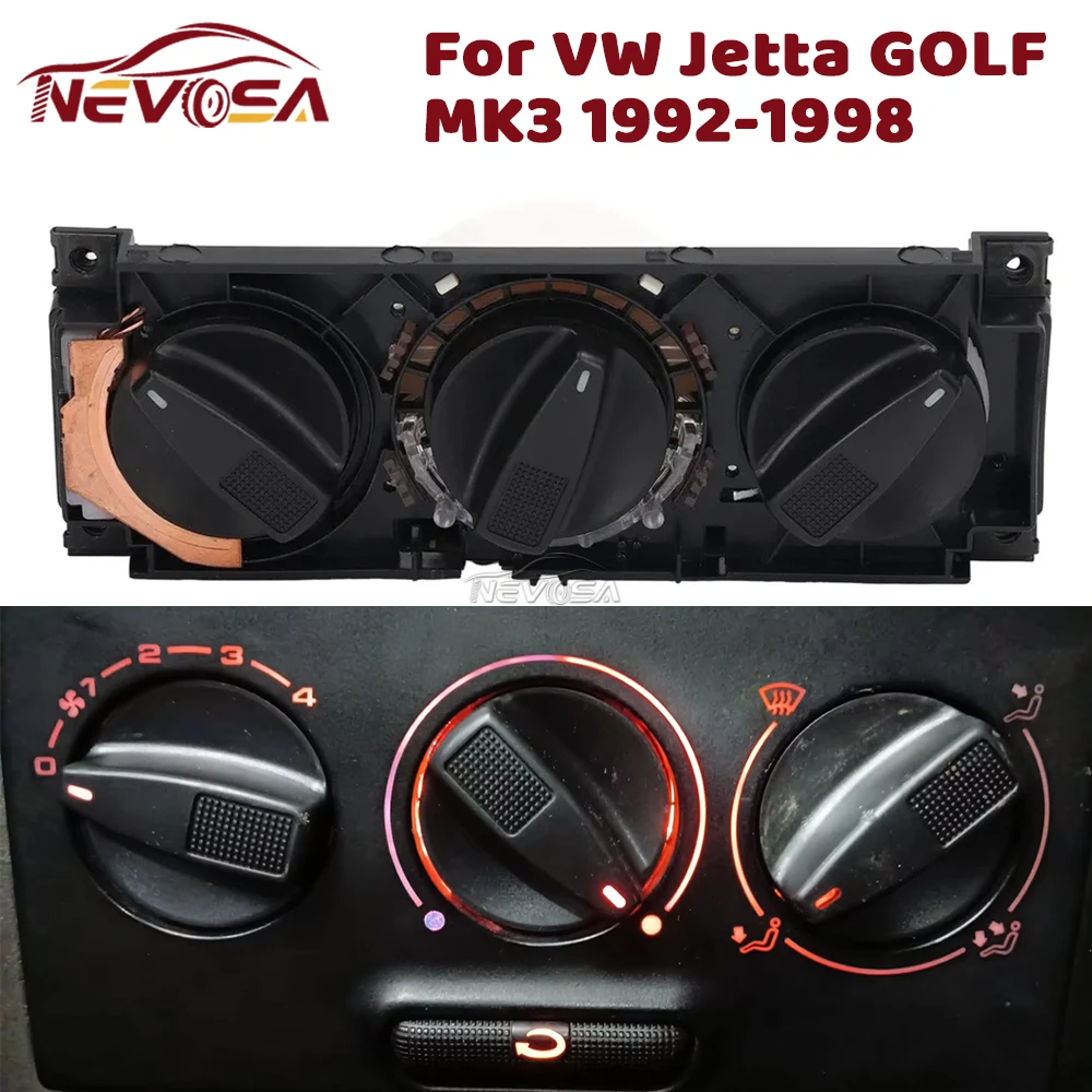 A/C Heater Control Panel Climate Control For VW Jetta Golf MK3 1992 1993 1994-1998 Vento Eurovan Cabrio 6k 1H0820045D 1H0820045C
A/C Heater Control Panel Climate Control For VW Jetta Golf MK3 1992 1993 1994-1998 Vento Eurovan Cabrio 6k 1H0820045D 1H0820045C