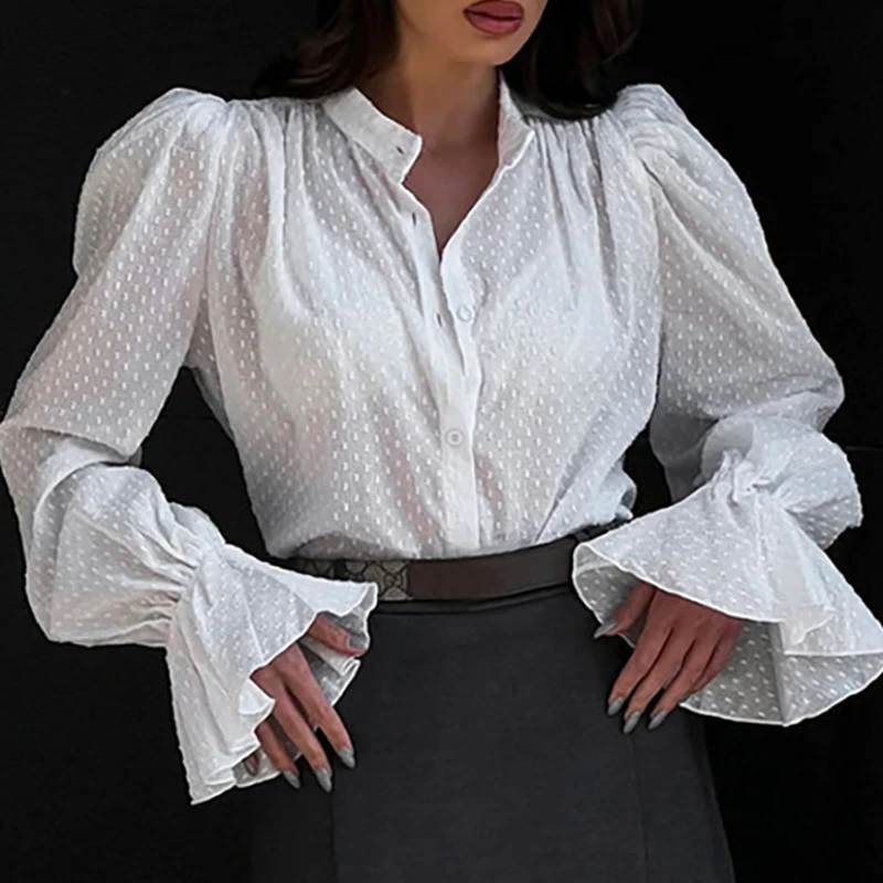 2024 Autumn French Jacquard Puffy Sleeve Shirt Design Sense Of Niche Casual Fashion Temperament Commuter Women
2024 Autumn French Jacquard Puffy Sleeve Shirt Design Sense Of Niche Casual Fashion Temperament Commuter Women