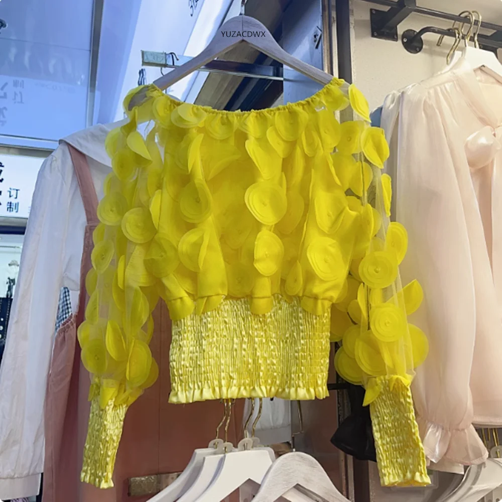 Small Girl Sexy PerspectiveTops Women Spring Puff Sleeves See Through Gauze Sweet Shirts Fashion Appliques Blouse
Small Girl Sexy PerspectiveTops Women Spring Puff Sleeves See Through Gauze Sweet Shirts Fashion Appliques Blouse