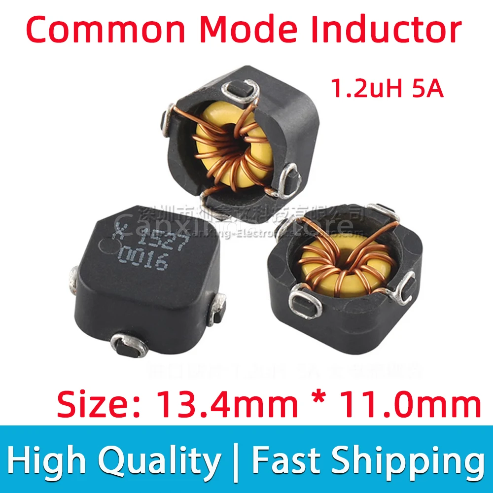 5pcs SMD Common Mode Choke Coupled Power Inductor Dual two Winding Inductance 1.2UH 5A 1:1 Isolation tansformer Parallel
5pcs SMD Common Mode Choke Coupled Power Inductor Dual two Winding Inductance 1.2UH 5A 1:1 Isolation tansformer Parallel