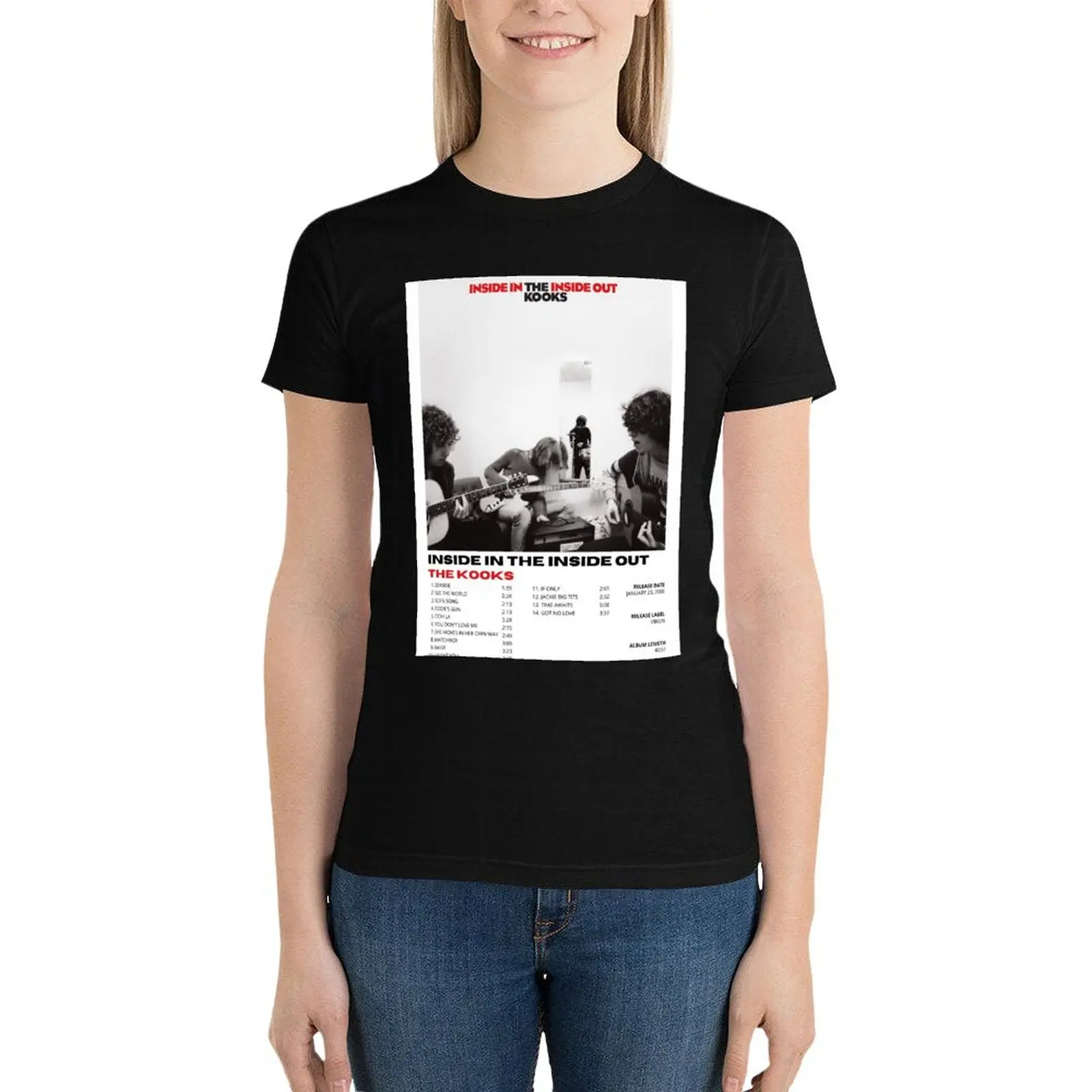 The Kooks, Inside in the inside out T-Shirt Female clothing summer tops lady clothes Blouse rock and roll t shirts for Women
The Kooks, Inside in the inside out T-Shirt Female clothing summer tops lady clothes Blouse rock and roll t shirts for Women