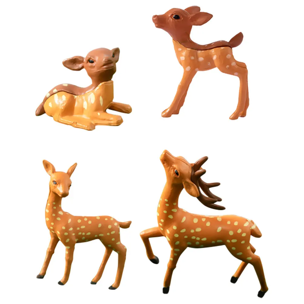 4pcs Miniature Deer Statue Small Deer Decorations DIY Garden Outdoor Decoration Creative Landscape Ornament Mini Figurine
4pcs Miniature Deer Statue Small Deer Decorations DIY Garden Outdoor Decoration Creative Landscape Ornament Mini Figurine