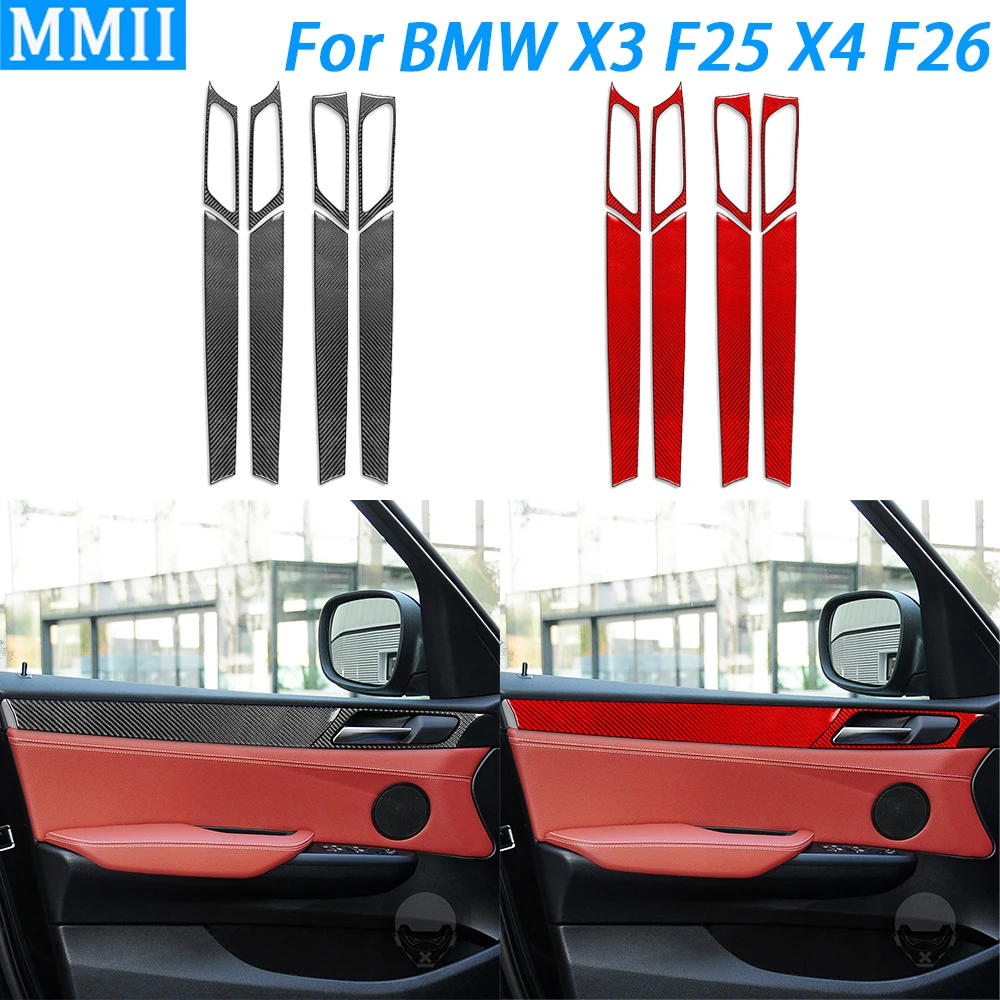 For BMW X3 F25 2011-17 X4 F26 14-17 Carbon Fiber Door Inner Panel Trim Strips Suits Car Interior Decoration Accessories Sticker
For BMW X3 F25 2011-17 X4 F26 14-17 Carbon Fiber Door Inner Panel Trim Strips Suits Car Interior Decoration Accessories Sticker