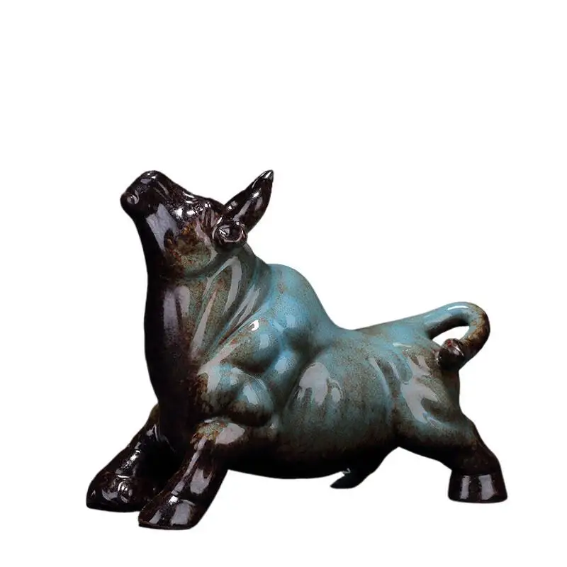 PYH Cow Ceramic Bull Rising Chinese Home Desktop Entrance Accessories Mascot Modern Cow Ornament Office
PYH Cow Ceramic Bull Rising Chinese Home Desktop Entrance Accessories Mascot Modern Cow Ornament Office