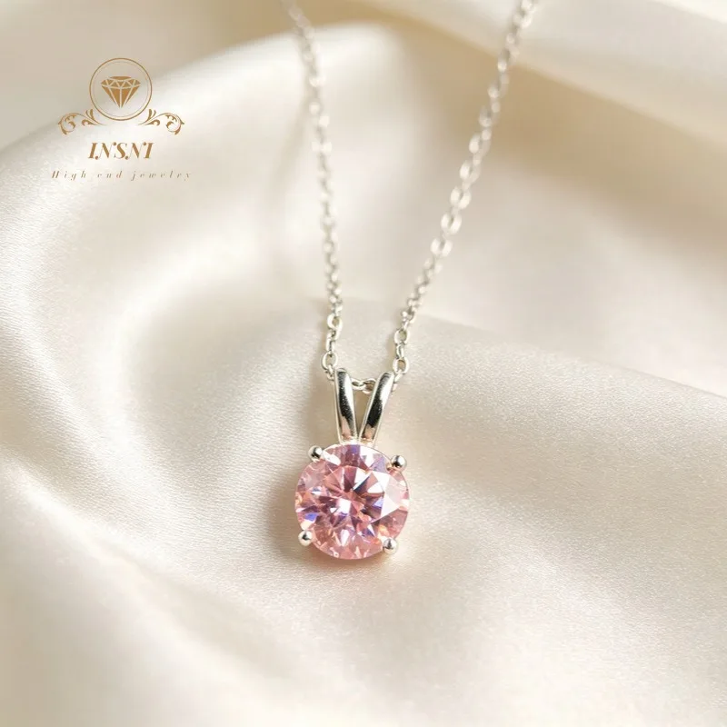 8H8A Super Shine Premium D Color 2ct Pink Moissanite Solitaire Necklace, 4-Prong Setting Non-allergenic Girls Jewelry GIFT
8H8A Super Shine Premium D Color 2ct Pink Moissanite Solitaire Necklace, 4-Prong Setting Non-allergenic Girls Jewelry GIFT