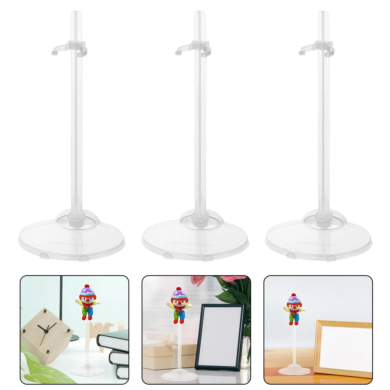 12Pcs Transparent Display Stand for Collectibles Fixed Height Base with Movable Bracket Clear Holder for Storage
12Pcs Transparent Display Stand for Collectibles Fixed Height Base with Movable Bracket Clear Holder for Storage