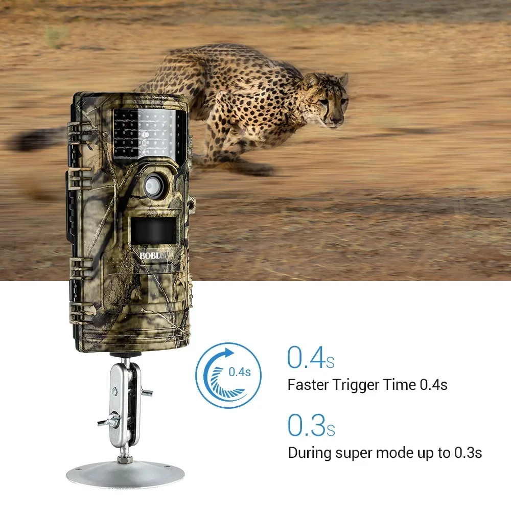 BOBLOV Trail Camera CT006 20MP 1080p 30fps Scouting Night Vision Trail Hunting Camera Wildlife Camera Surveillance Cam
BOBLOV Trail Camera CT006 20MP 1080p 30fps Scouting Night Vision Trail Hunting Camera Wildlife Camera Surveillance Cam