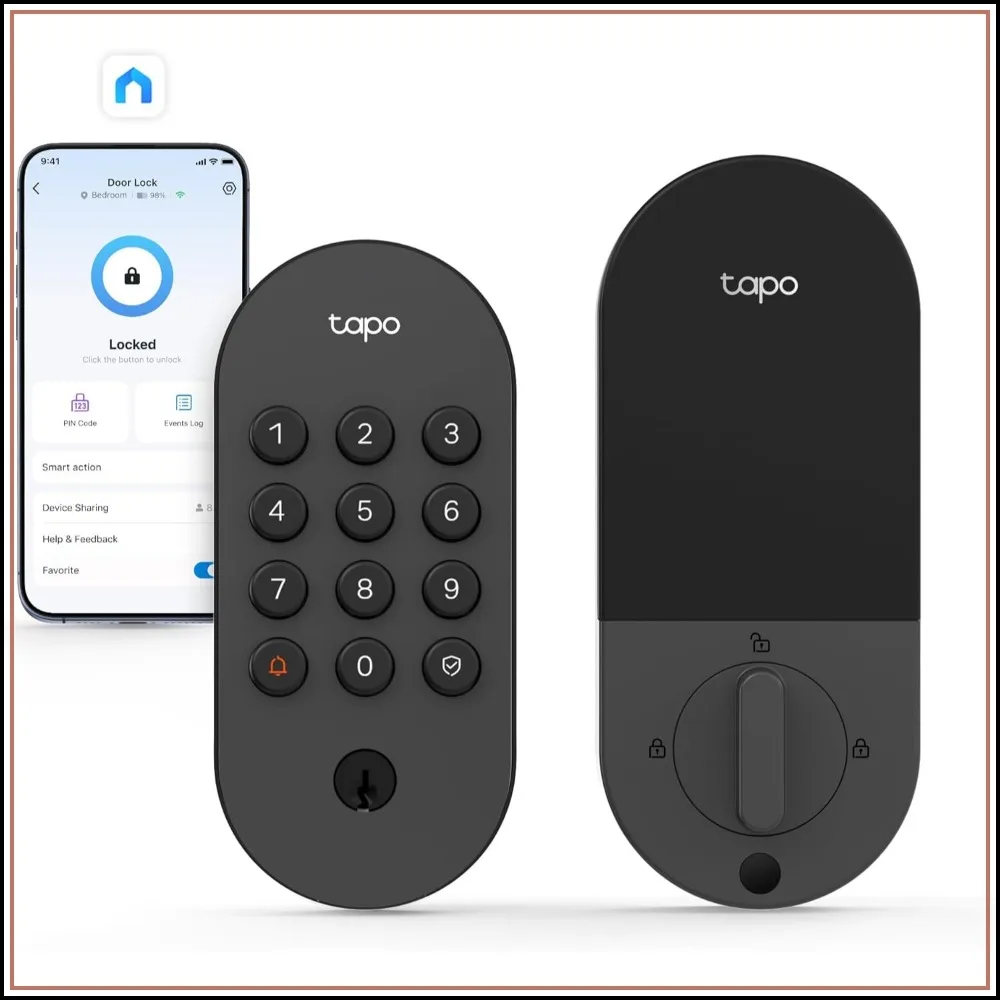 Smart Wi-Fi Deadbolt Door Lock – Keyless, Tactile Keypad, Remote App Control, Auto-Lock, IP54, BHMA Grade 3, Fits Standard Doors
Smart Wi-Fi Deadbolt Door Lock – Keyless, Tactile Keypad, Remote App Control, Auto-Lock, IP54, BHMA Grade 3, Fits Standard Doors