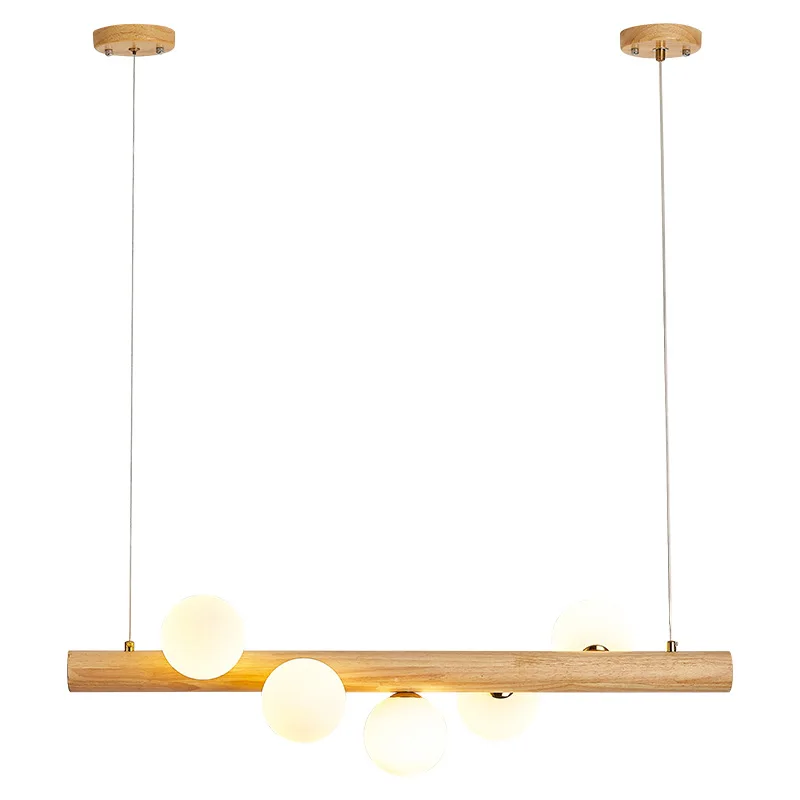 Restaurant chandelier Nordic log wind spiral magic bean chandelier Modern simple solid wood long dining table light Zhongshan
Restaurant chandelier Nordic log wind spiral magic bean chandelier Modern simple solid wood long dining table light Zhongshan