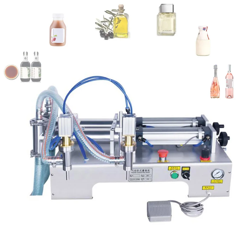 Semi-automatic Beer Milk Beverage Water Liquid Filling Machine Two Nozzle Liquid Filling Machine
Semi-automatic Beer Milk Beverage Water Liquid Filling Machine Two Nozzle Liquid Filling Machine