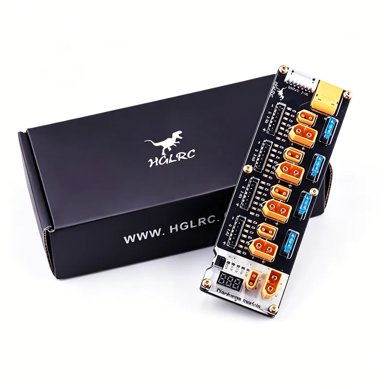 HGLRC Compact Thor Pro Multi Port Charger Board, 2~6S LiPo Compatible for RC Car & FPV Drone Batteries
HGLRC Compact Thor Pro Multi Port Charger Board, 2~6S LiPo Compatible for RC Car & FPV Drone Batteries