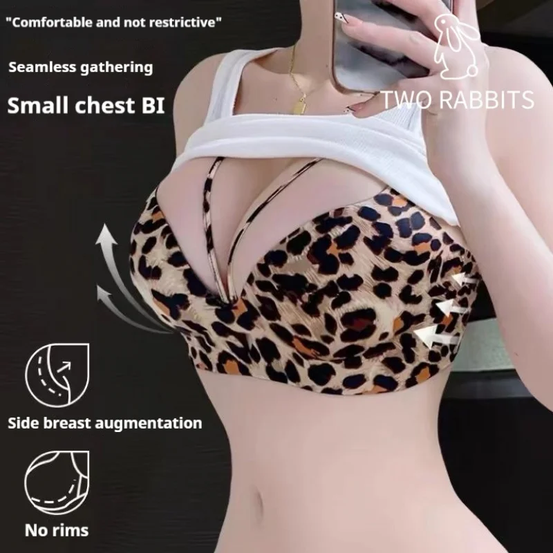 Pure Desire Leopard Print Sexy Bra for Women Small Bust Lift Enhances Fullness Wire-Free Adjustable Seamless Bra Comfortable
Pure Desire Leopard Print Sexy Bra for Women Small Bust Lift Enhances Fullness Wire-Free Adjustable Seamless Bra Comfortable