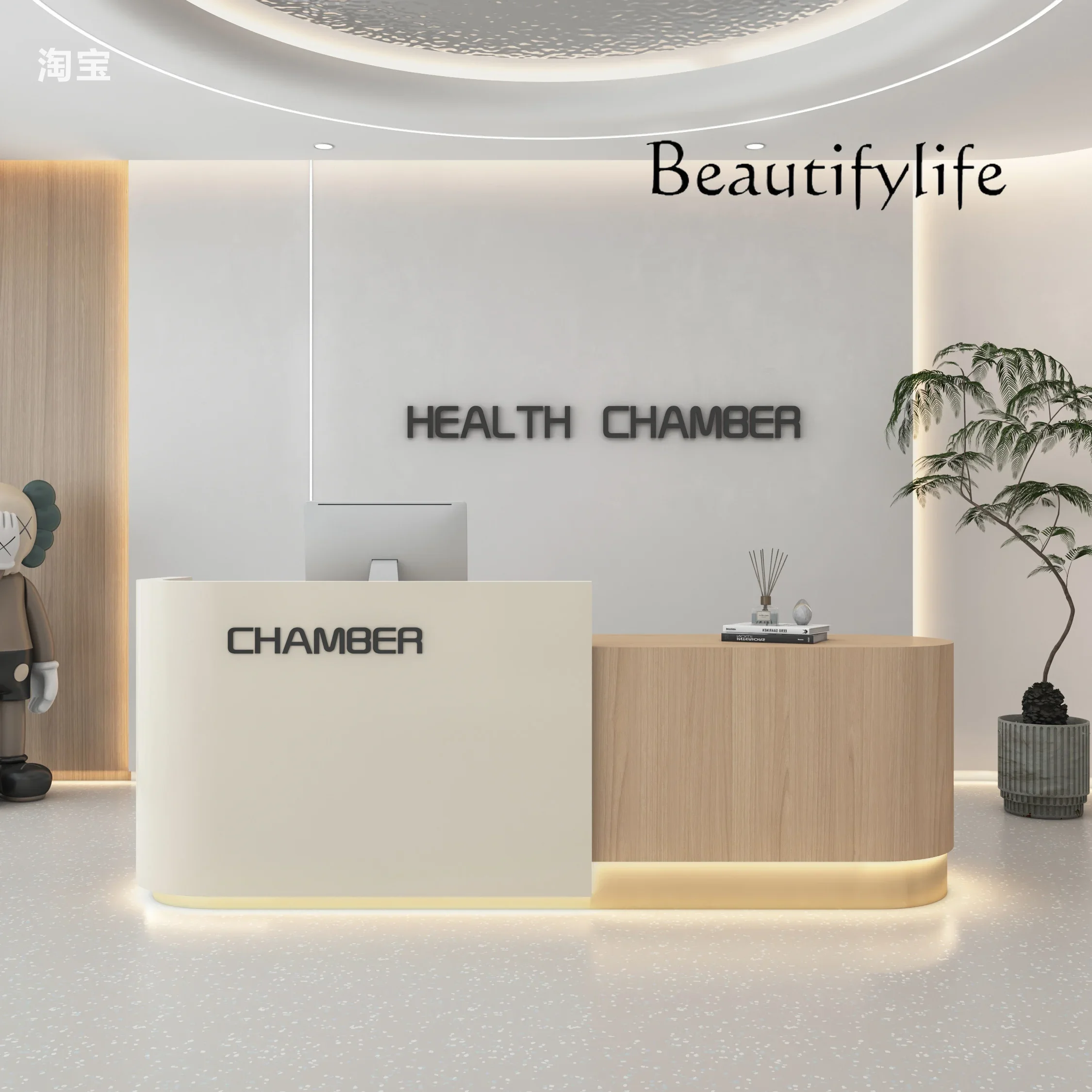 BJ Company Curved Reception Desk Clothing Store Beauty Salon Training Institution Light Luxury Bar Counter Checkout Page
BJ Company Curved Reception Desk Clothing Store Beauty Salon Training Institution Light Luxury Bar Counter Checkout Page