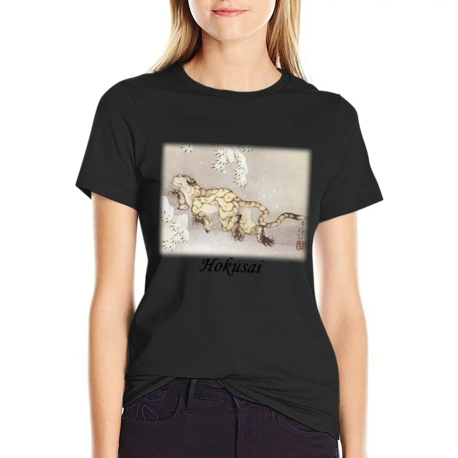 Hokusai - Winter Tiger T-Shirt korean fashion quick-drying black t-shirts for Women
Hokusai - Winter Tiger T-Shirt korean fashion quick-drying black t-shirts for Women